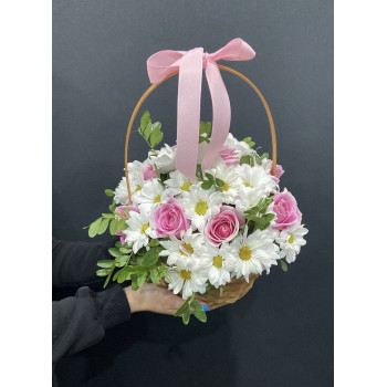 Корзина с цветами 1 Корзина с цветами 1