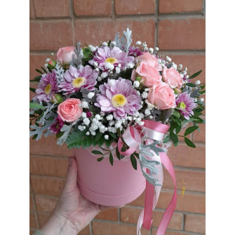 Коробка цветов "Нежность"